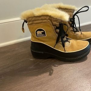 Sorel Tivoli 2 waterproof boots with 100g insulation in Curry Leather